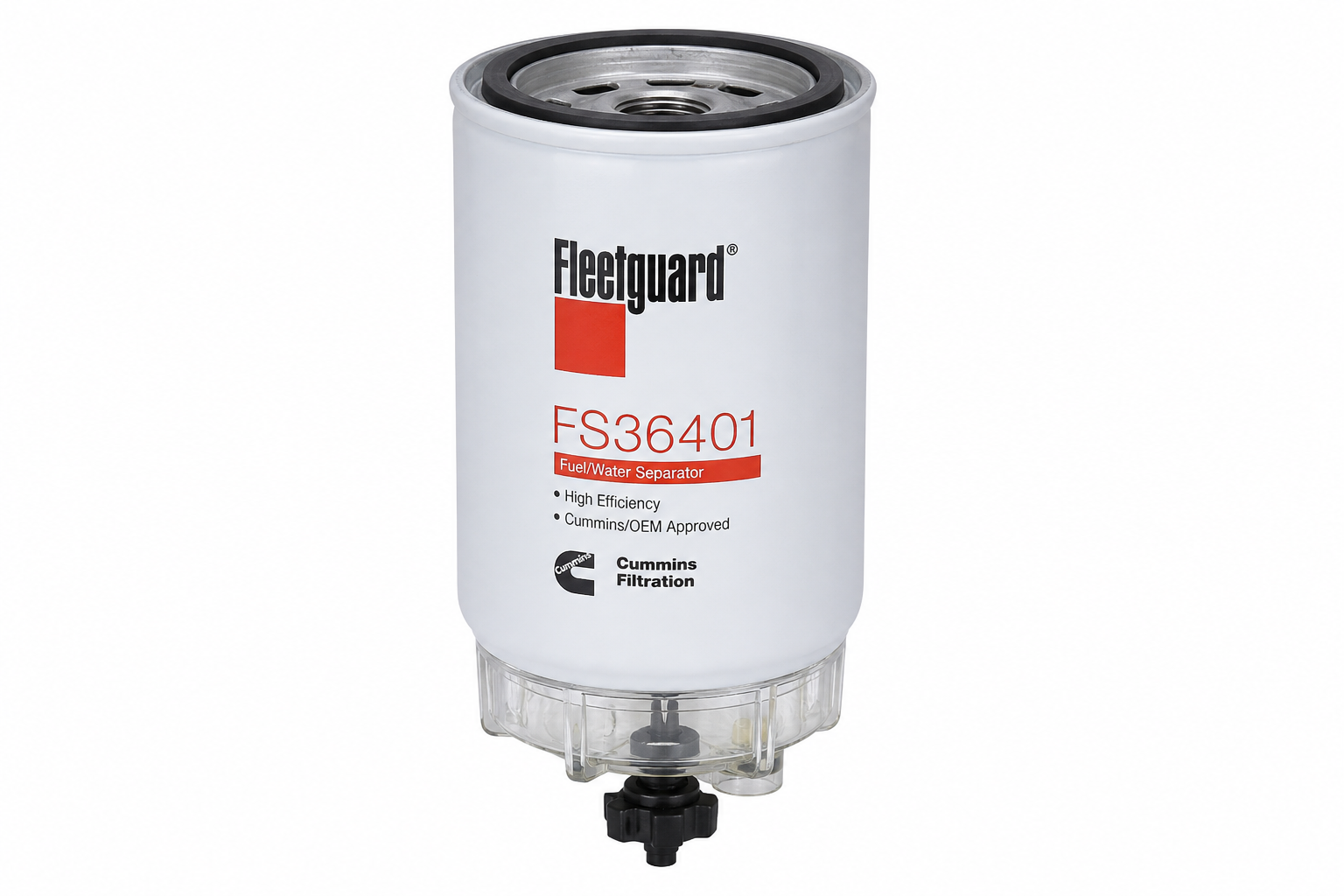 FLEETGUARD FS36401 Fuel/Water Separator, Cartridge