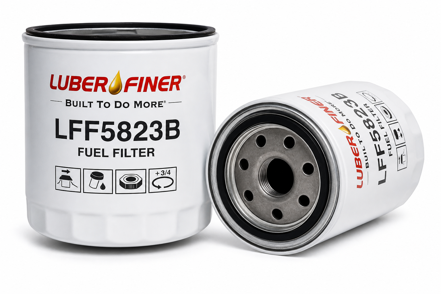 LUBER-FINER LFF5823B Luberfiner LFF5823B 4" Spin-on Fuel Filter