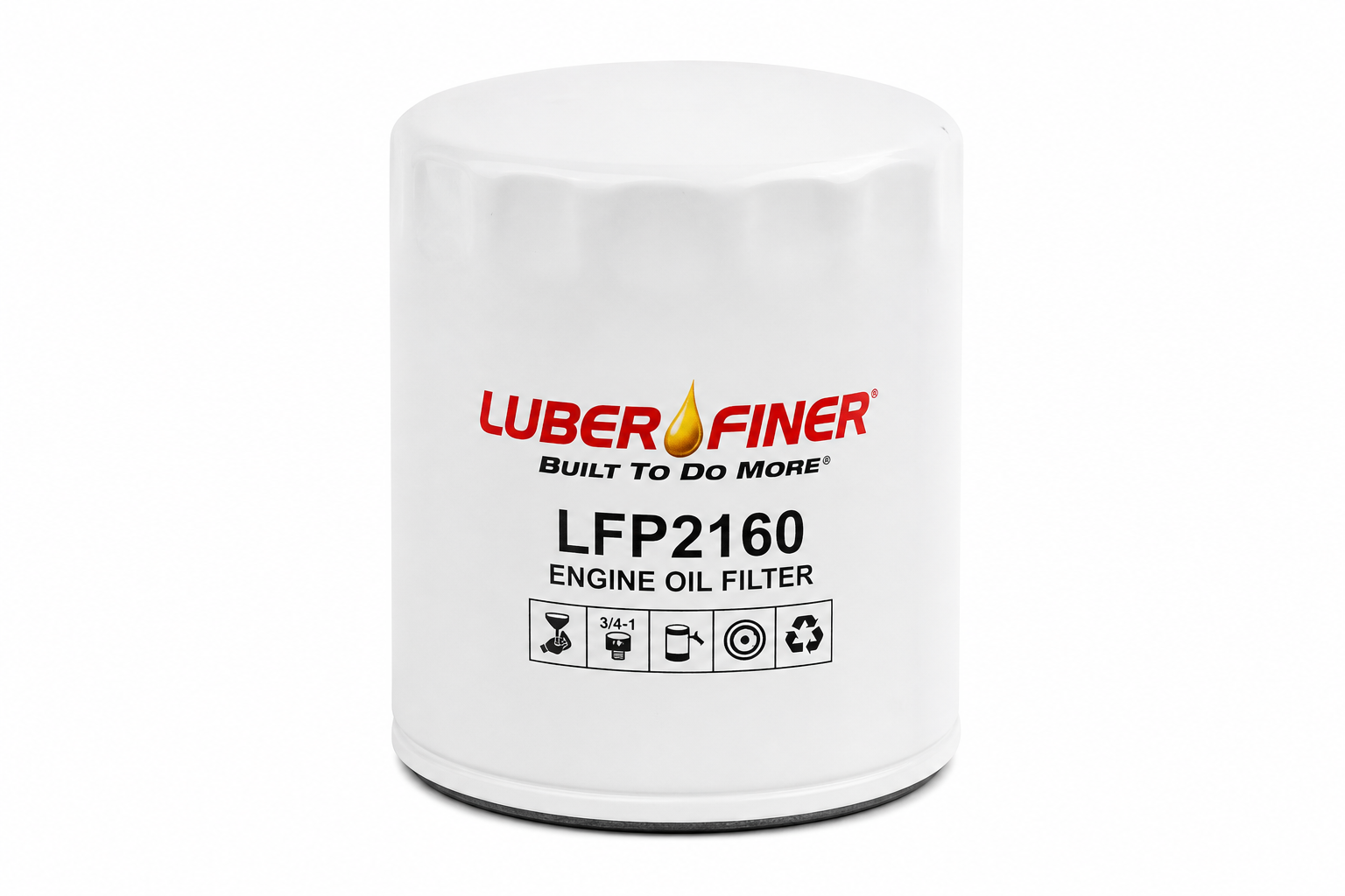 LUBER-FINER LFP2160 Engine Oil Filter - MD/HD Spin-On, Fits Detroit Diesel S50/S60