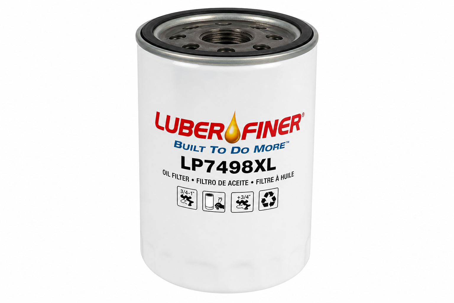 LUBER-FINER LP7498XL Oil Filter - Heavy Duty Engine, 4.76 in. OD (FLK02-19699)