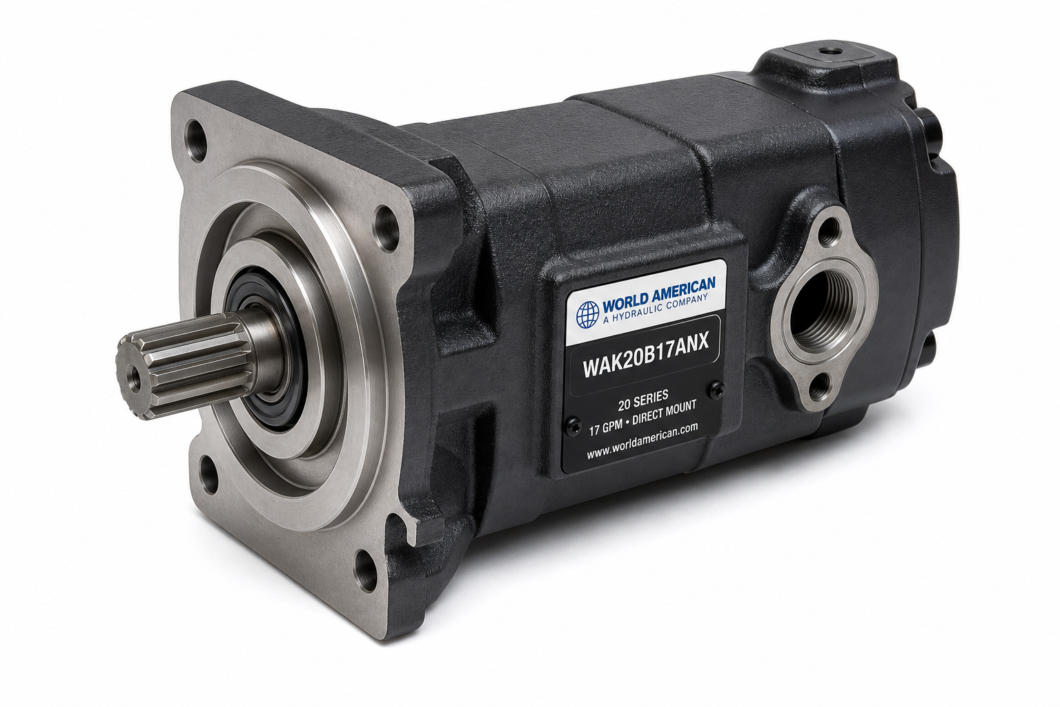 WORLD AMERICAN WAK20B17ANX Hydraulic Pump - 20 Series, 17 GPM, Direct Mount