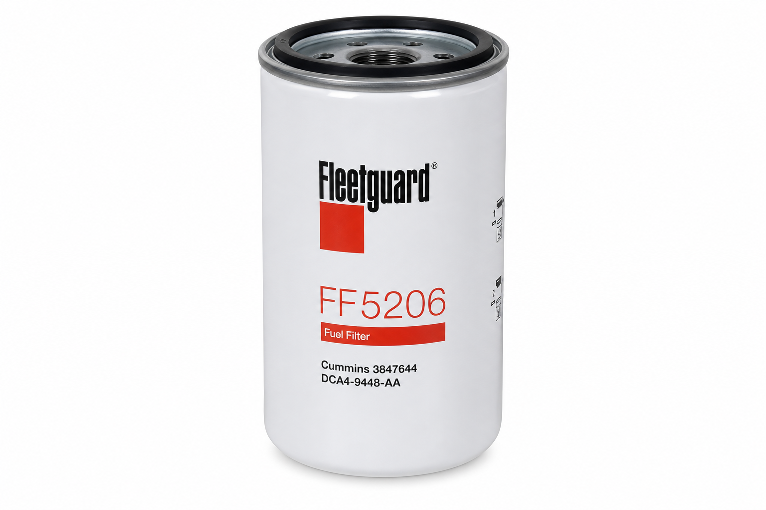 FLEETGUARD FF5206 Fuel Filter, Spin-On